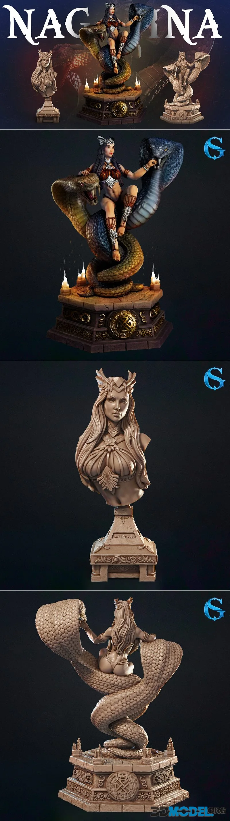 SolGood Fantastic Ladies - Nagina - High Priestess of the Serpent God – Printable