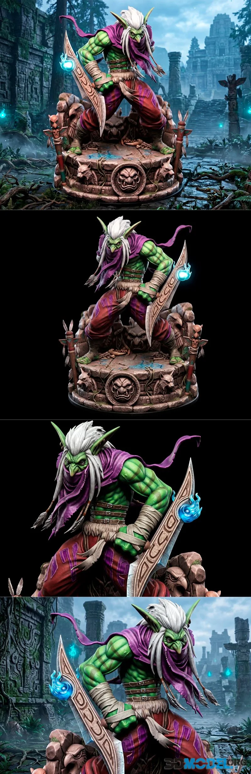 Black Owl Customs - Zul’jin - World of Warcraft – Printable