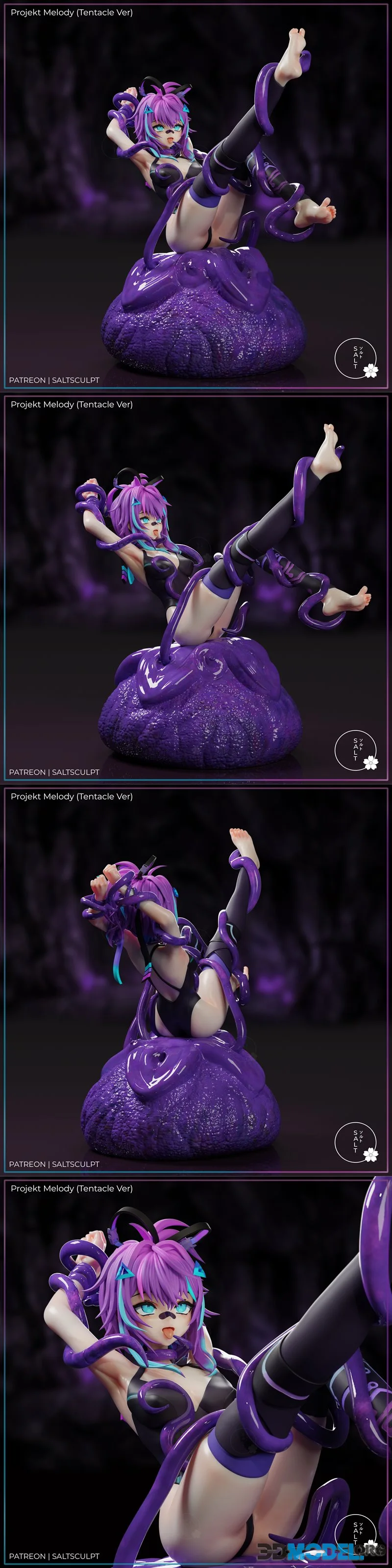SaltSculpt - Projekt Melody (Tentacle Version) – Printable