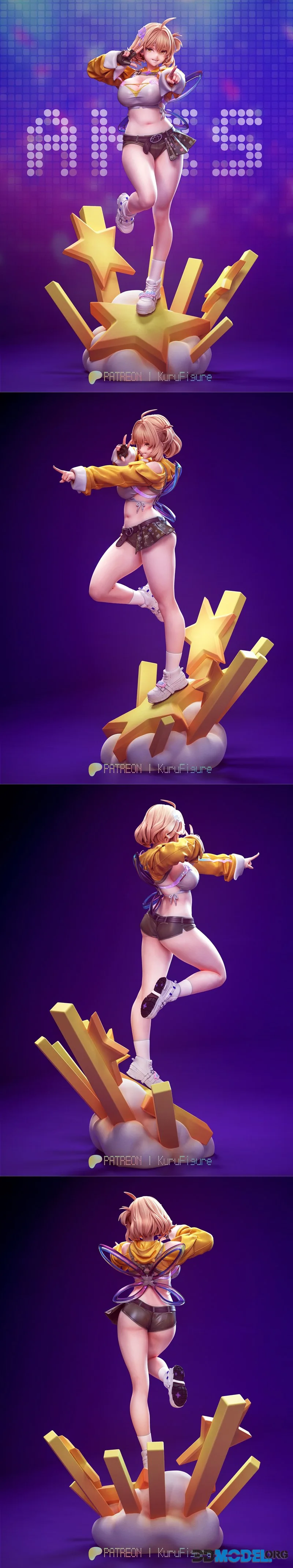 Kuru Figure - Anis Star – Printable