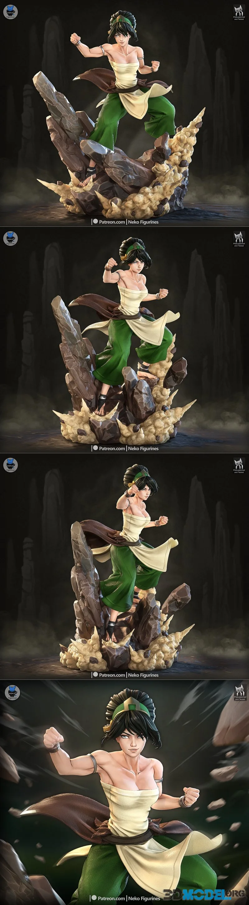 Neko Figurines - Toph - Avatar The Last Airbender Figure – Printable