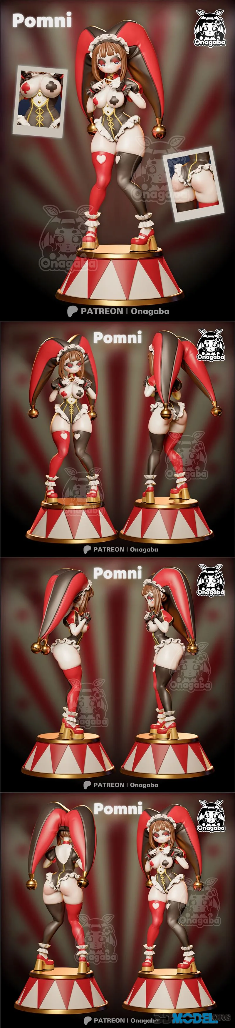 Onagaba - Digital Circus - Pomni – Printable