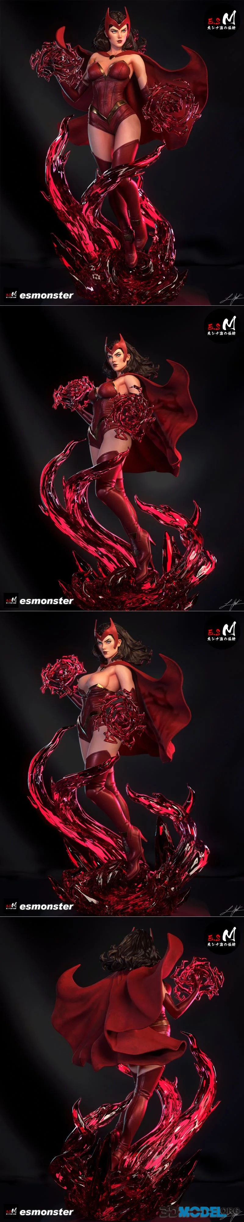 E.S Monster - Scarlet Withch - Marvel Comics – Printable