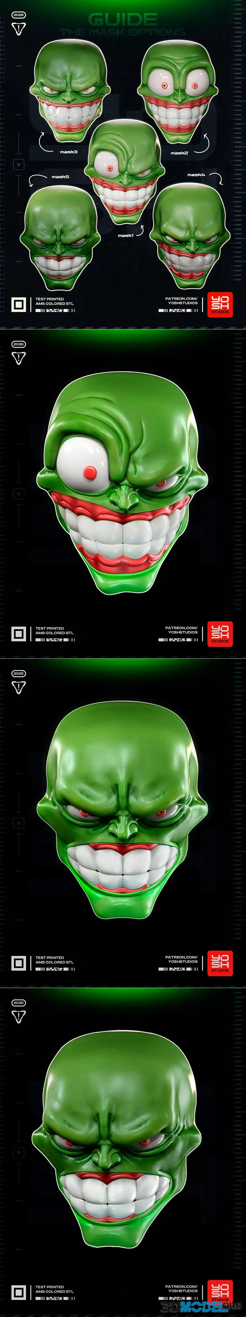 Yosh Studios - Green Face – Printable