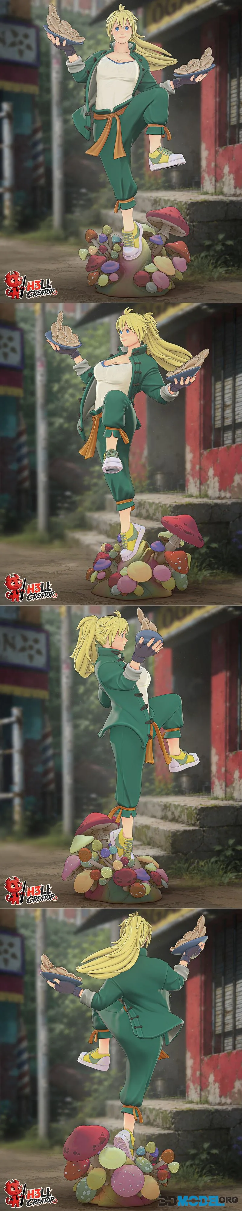 h3LL creator - Nikaido (Dorohedoro) – Printable