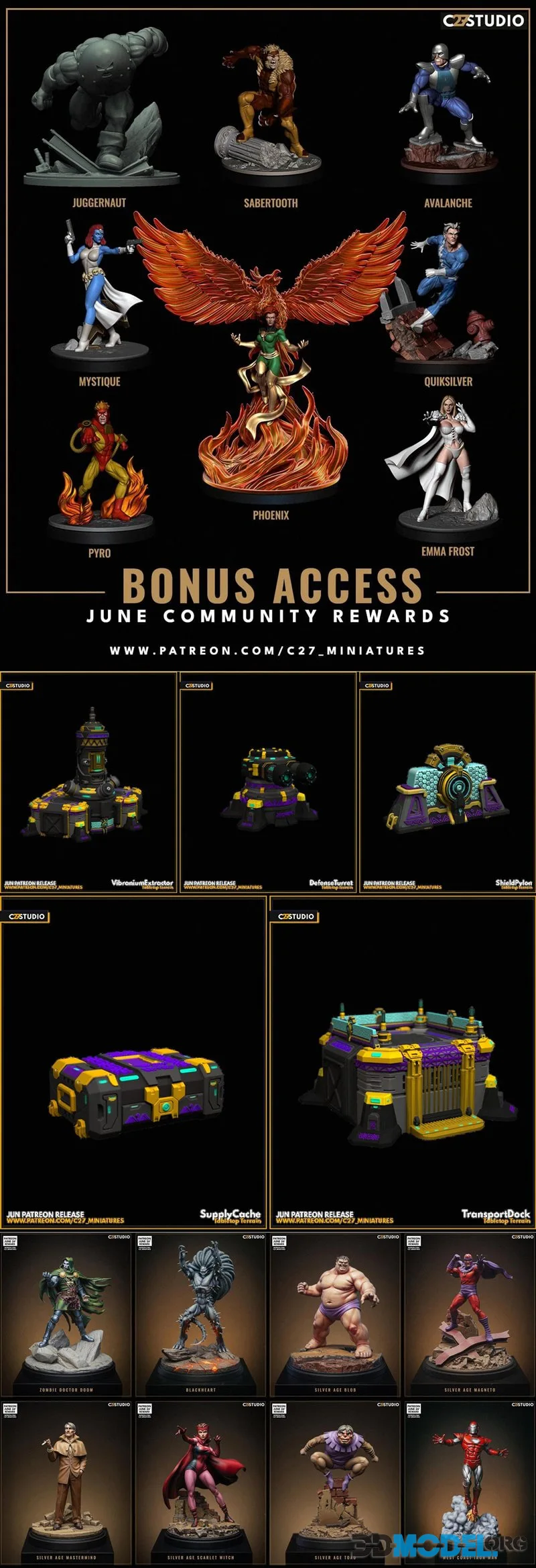 C27 Minis June 2026 – Printable