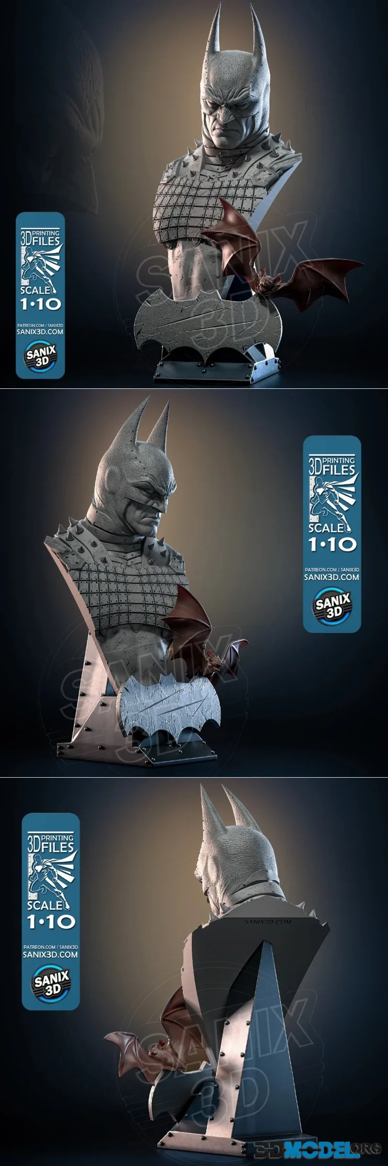 Sanix - Batman (Absolute) Bust – Printable