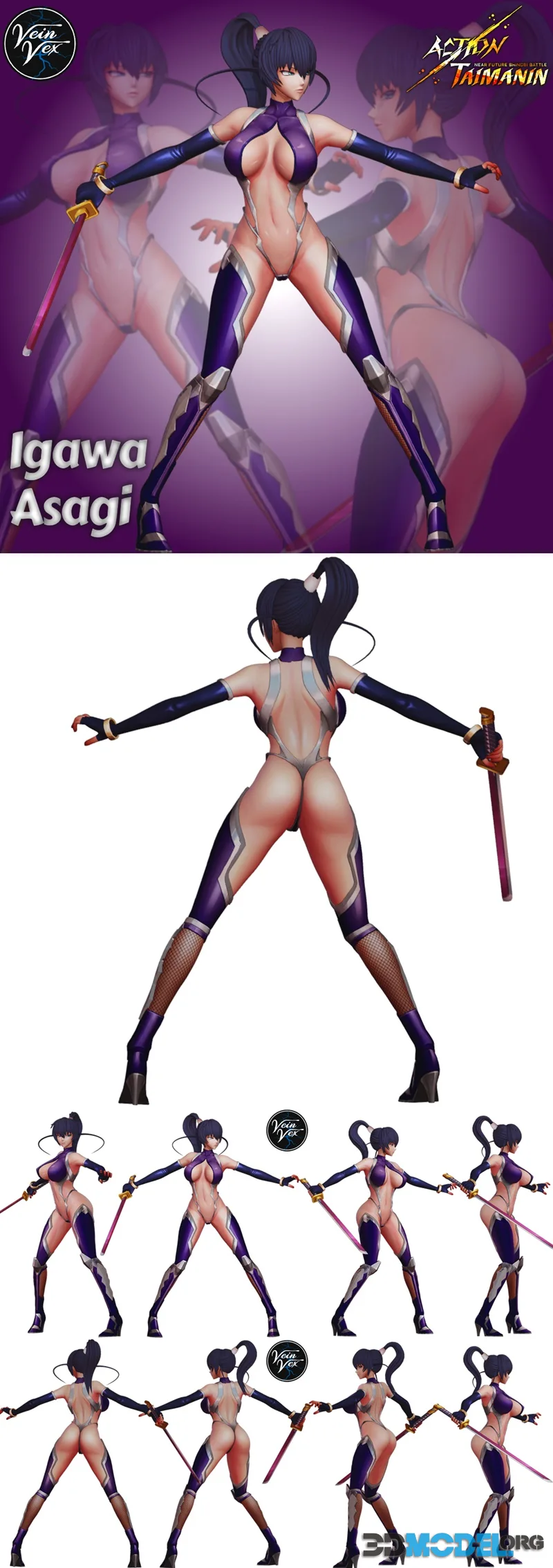 Action Taimanin - Igawa Asagi – Printable