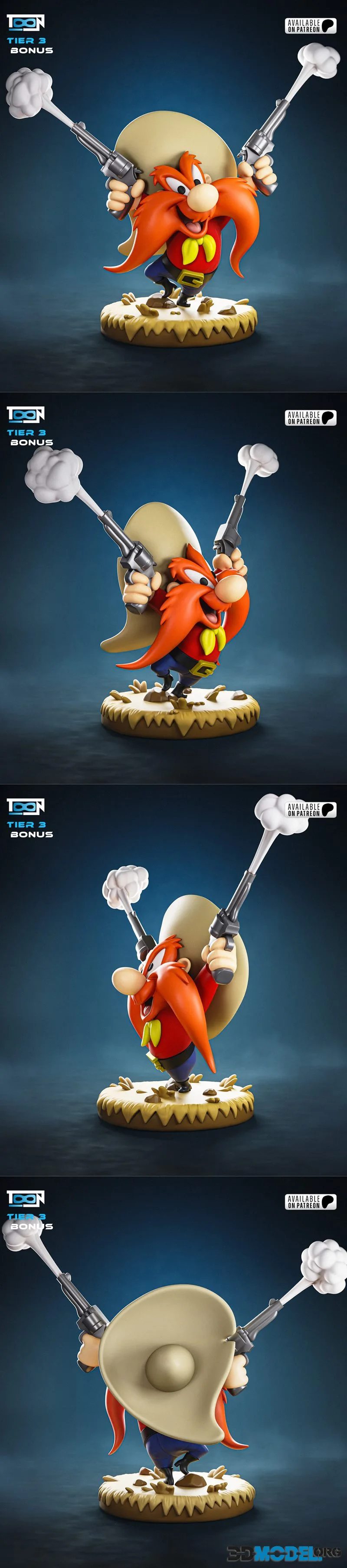 Toon Studios - Yosemite Sam Tier 3 – Printable