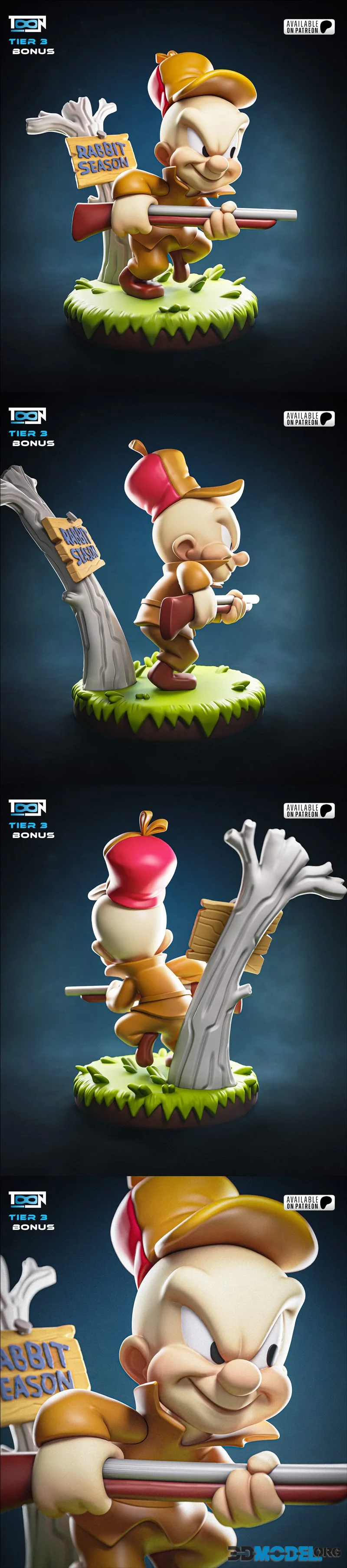 Toon Studios -  Elmer Fudd Tier – Printable