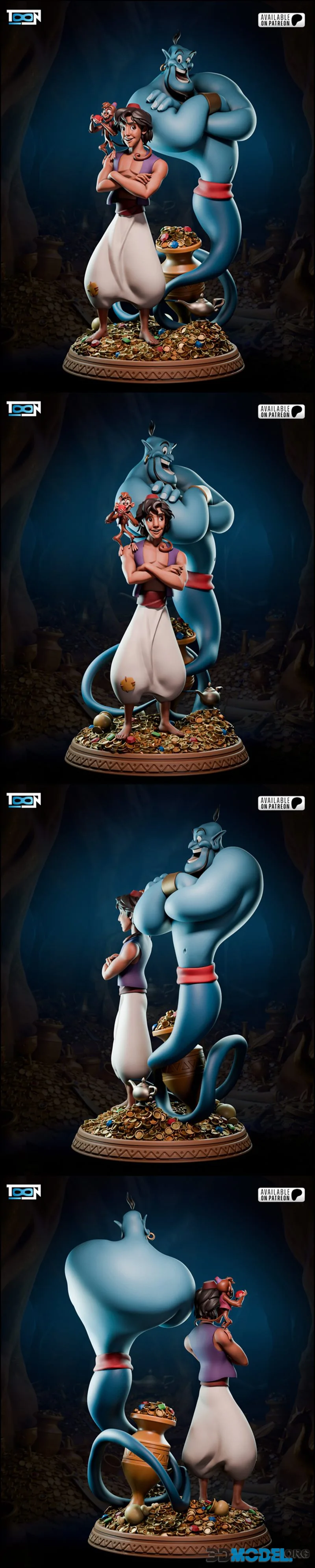 Toon Studios - Aladdin and Genie – Printable