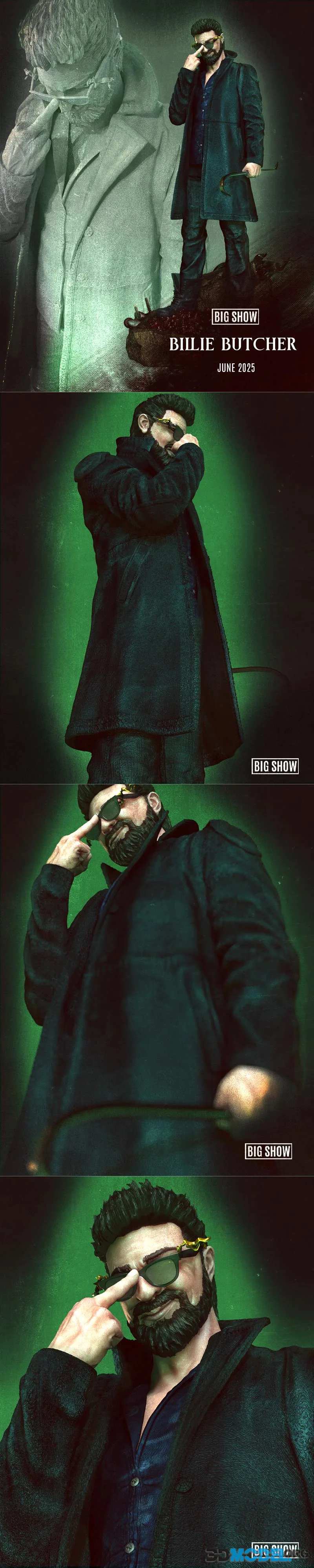 Big Show - Billy Butcher Sculpture – Printable