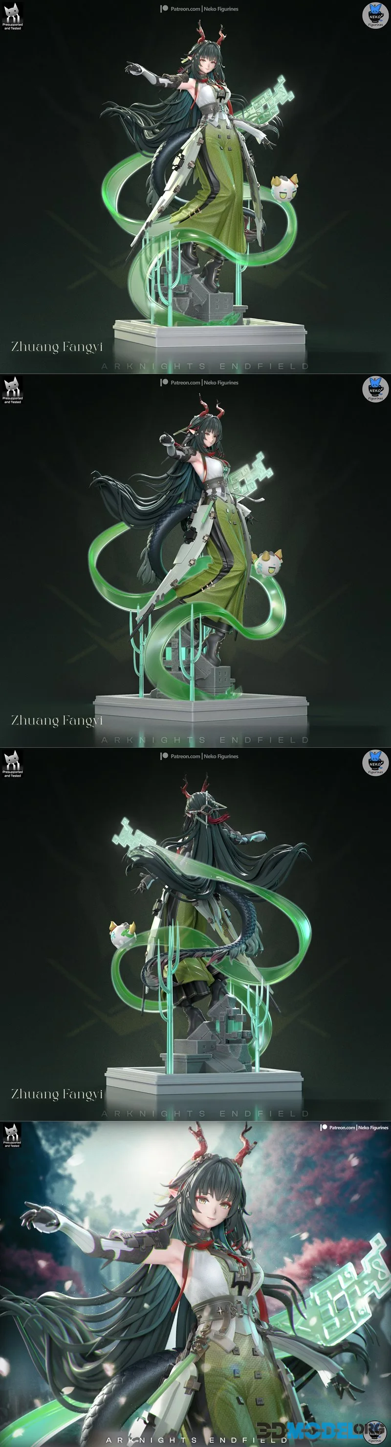 Neko Figurines - Zhuang Fangyi – Printable