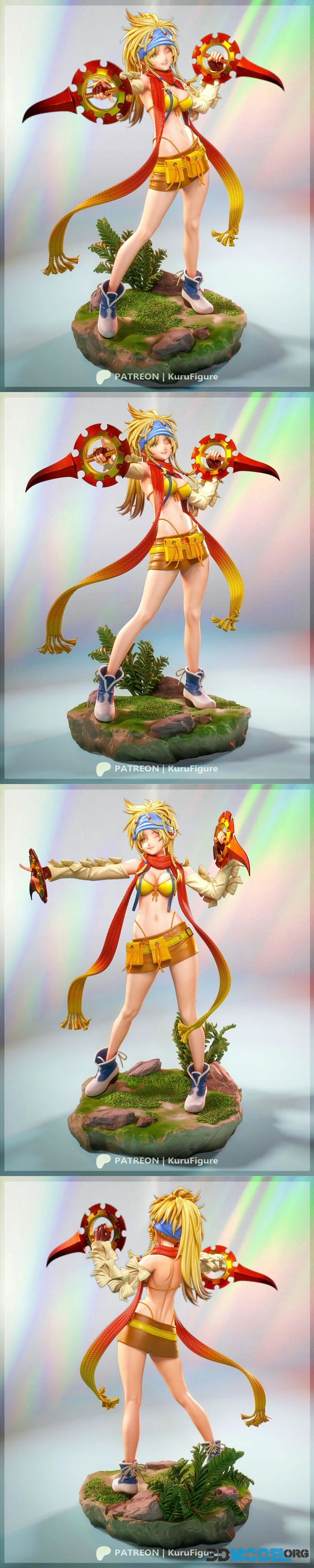 Kuru Figure - Rikku – Printable