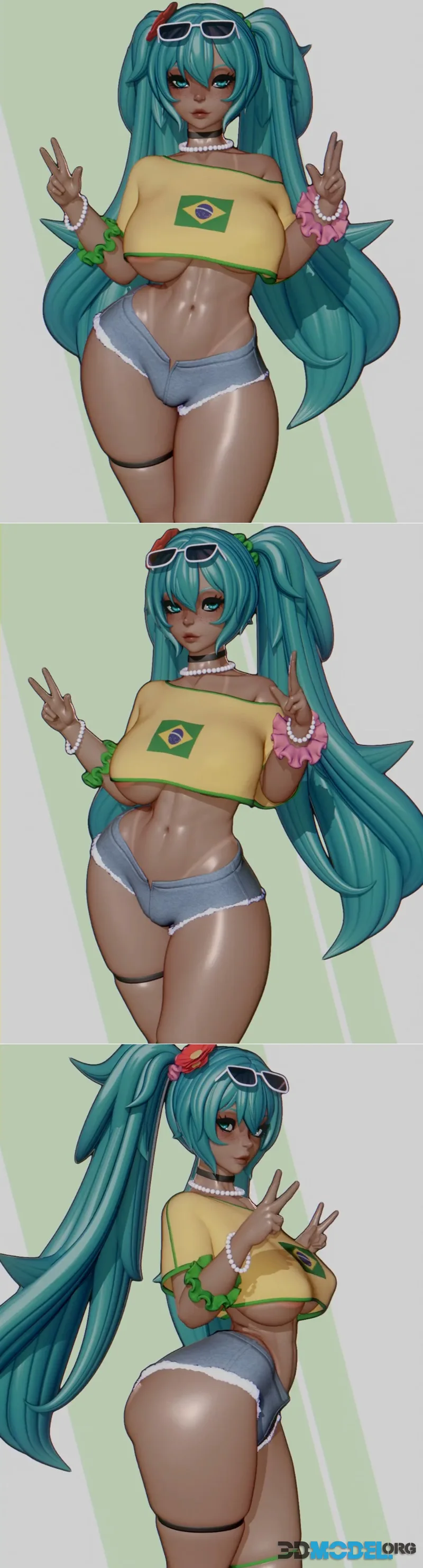 Rushzilla - Brazilian Miku – Printable