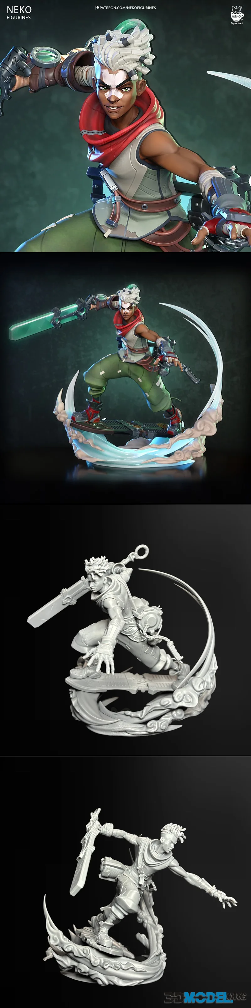 Neko Figurines - Ekko – Printable