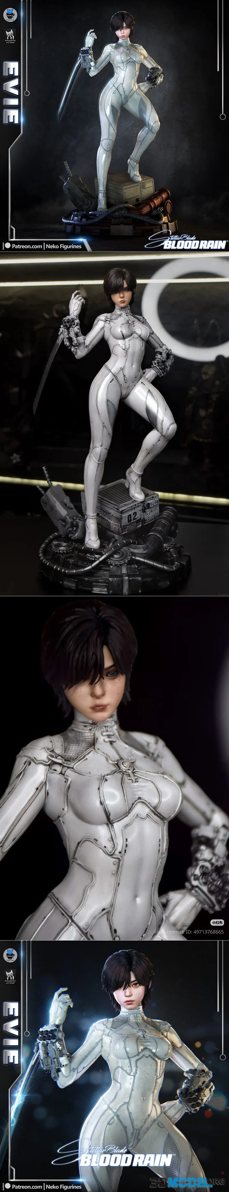Neko Figurines - Evie - Stellar Blade 2 Game Figure – Printable
