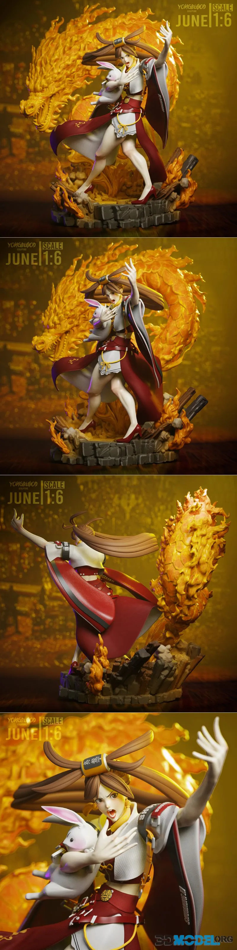 Yongblood Sculpture - Jam Kuradoberi Guilty Gear – Printable