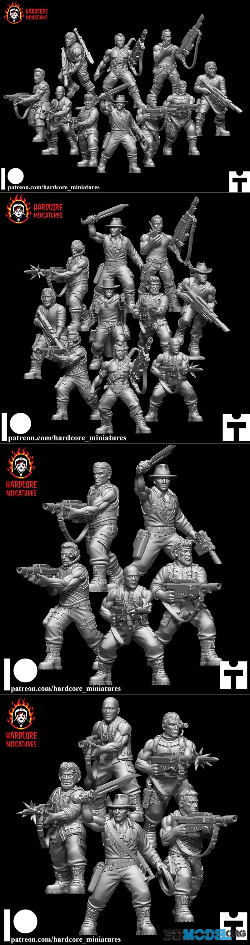 Hardcore Miniatures April 2026 – Printable