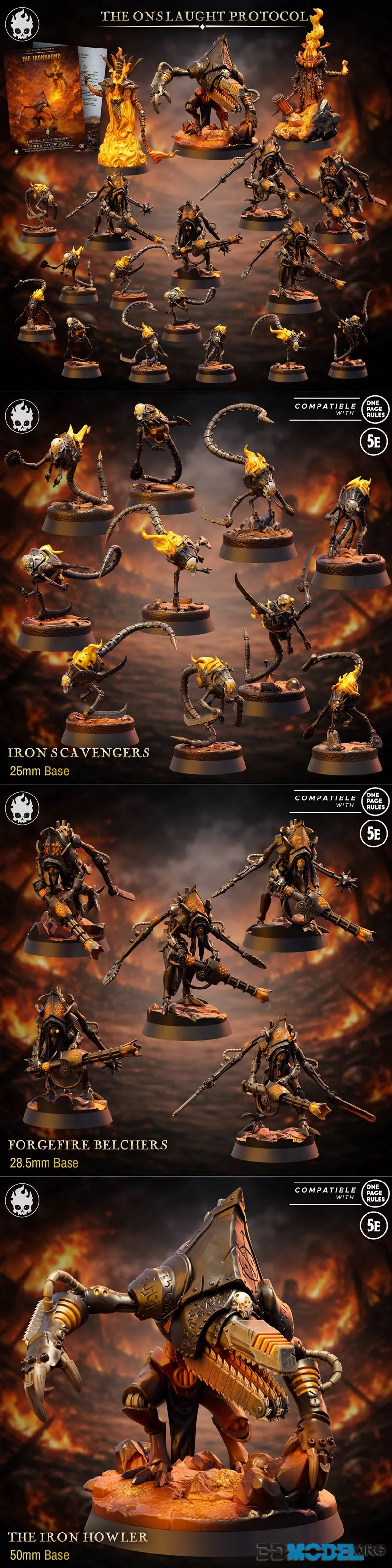Fleshcraft Studio - The Ironbound - Part 1 - Onslaught Protocol April 2026 – Printable