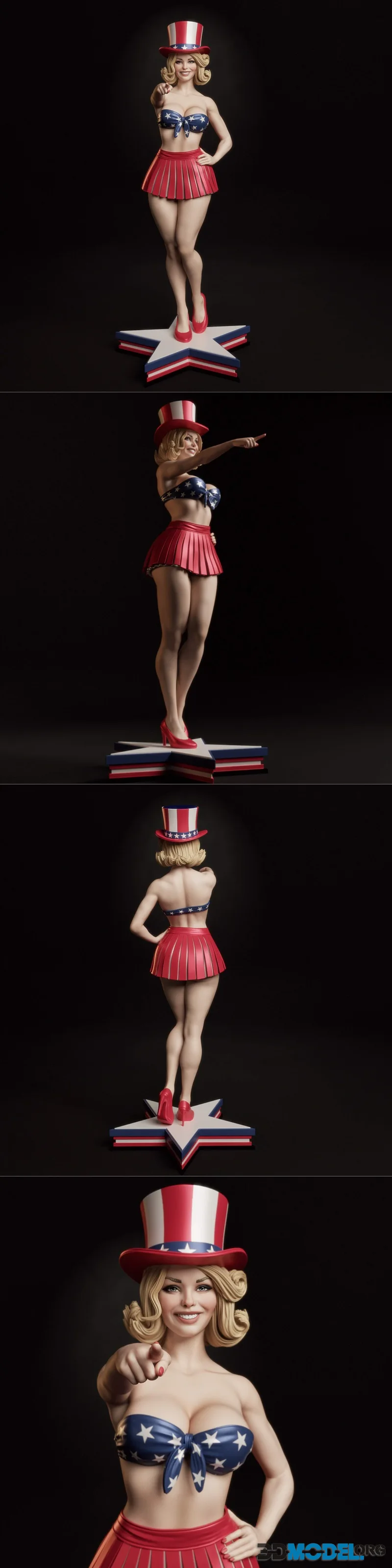 Abe3D - All-American Bombshell – Printable