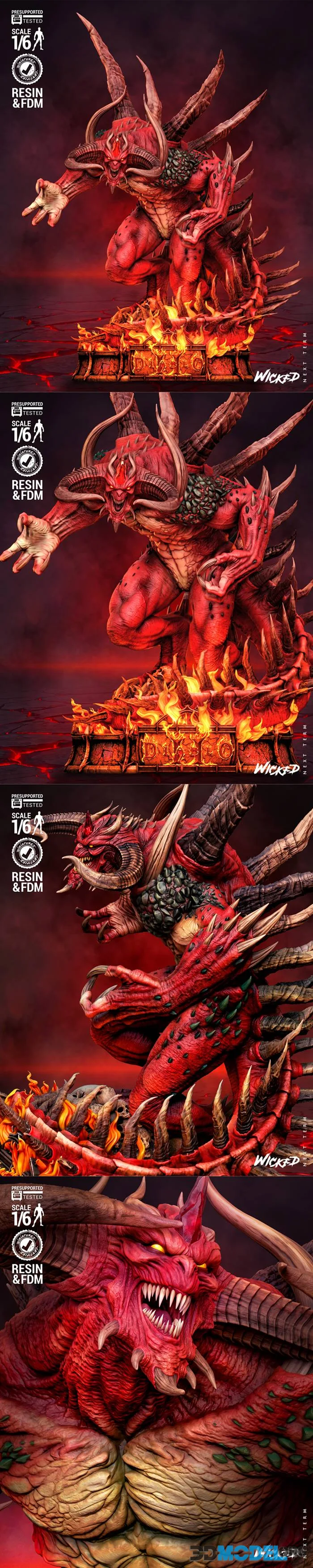 Wicked - Diablo Sculpture – Printable