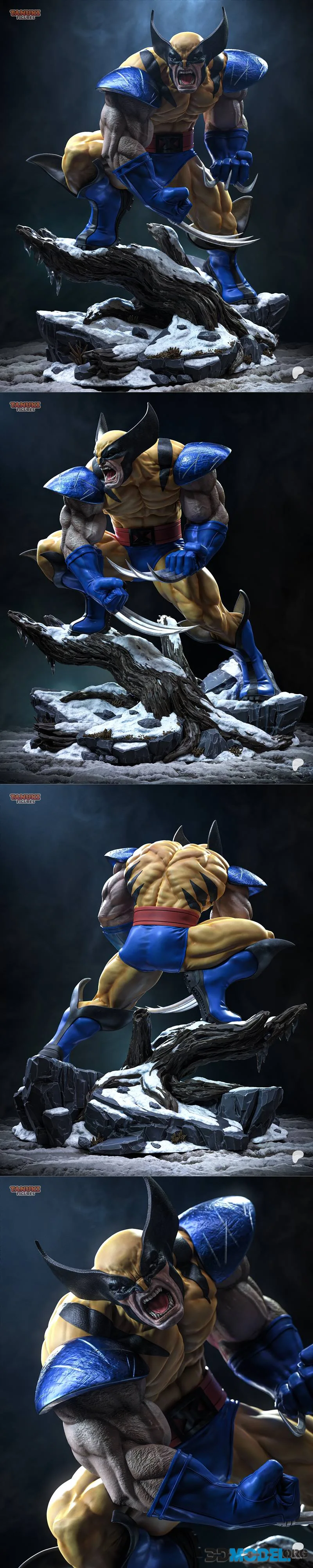 Tanuki Figures - Wolverine – Printable