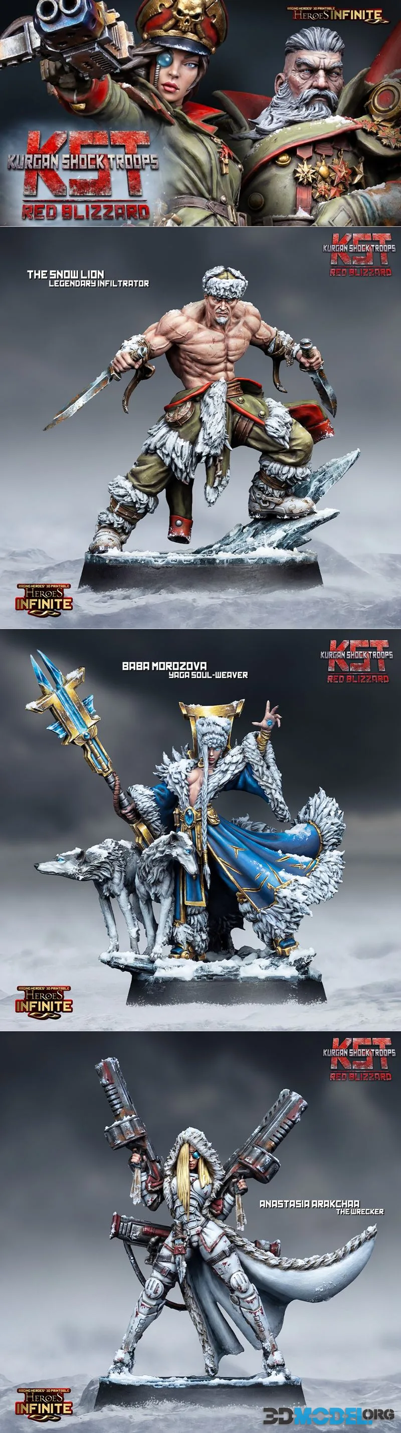 Heroes Infinite - KST Kurgan Shock Troops - Red Blizzard July 2026 – Printable