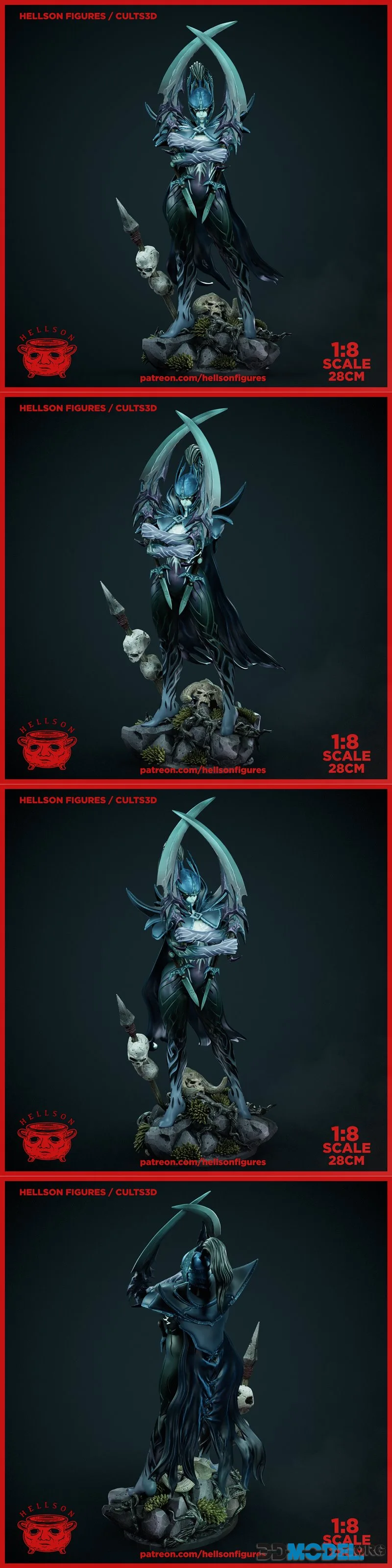 Hellson Figures - Dota 2 Phantom Assassin - Arcana set – Printable