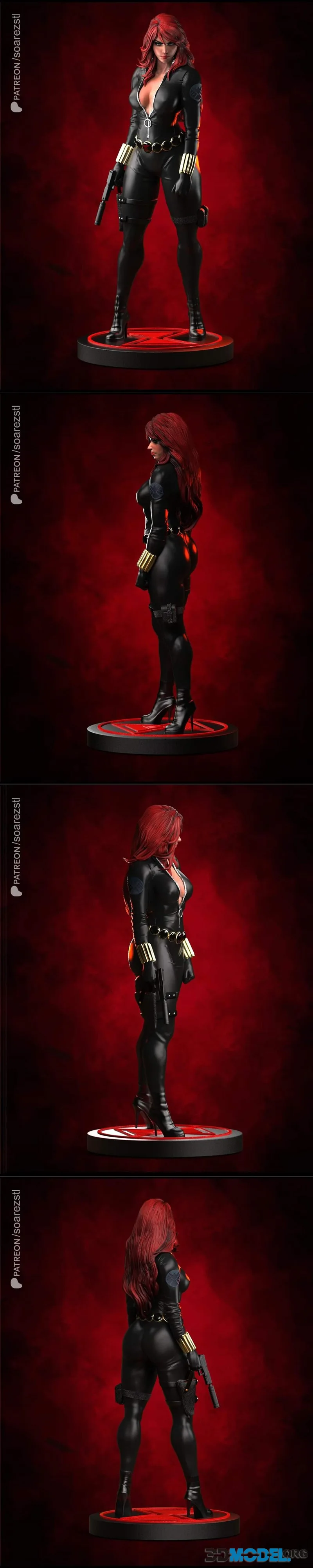 Soarez 3d - Black Widow – Printable