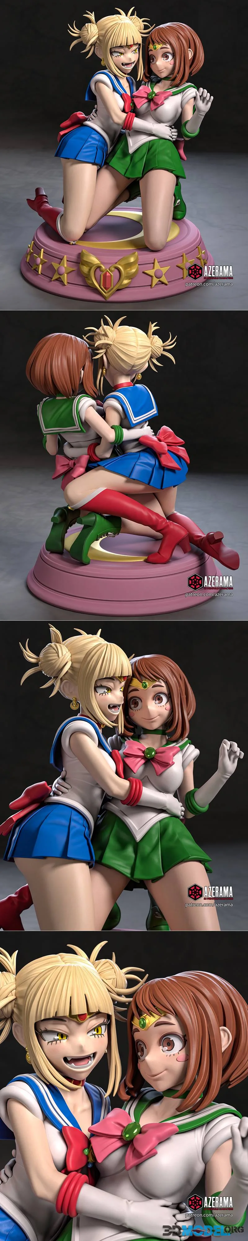 Azerama - My Hero Academy - Ochaco and Toga (Sailors) – Printable