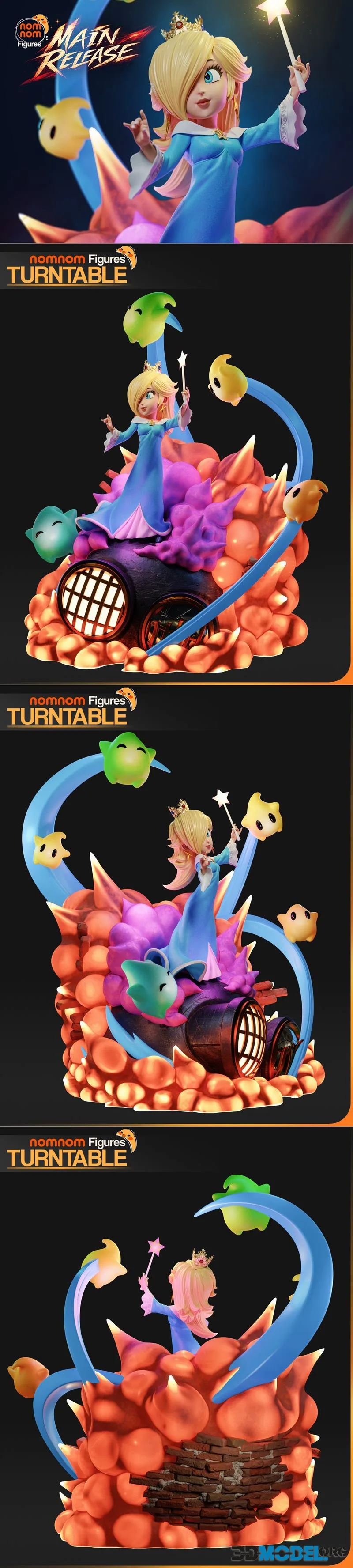 Nomnom Figures - Rosalina - Super Mario Galaxy – Printable