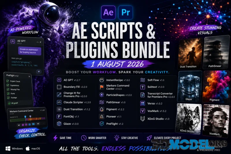 AEscripts & Plugins Bundle 1 August 2026