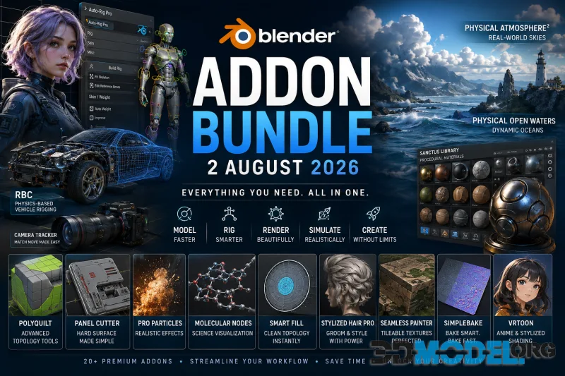 Blender Addon Bundle 2 August 2026