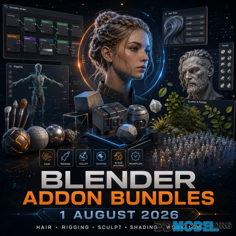 Blender Addon Bundle 1 August 2026