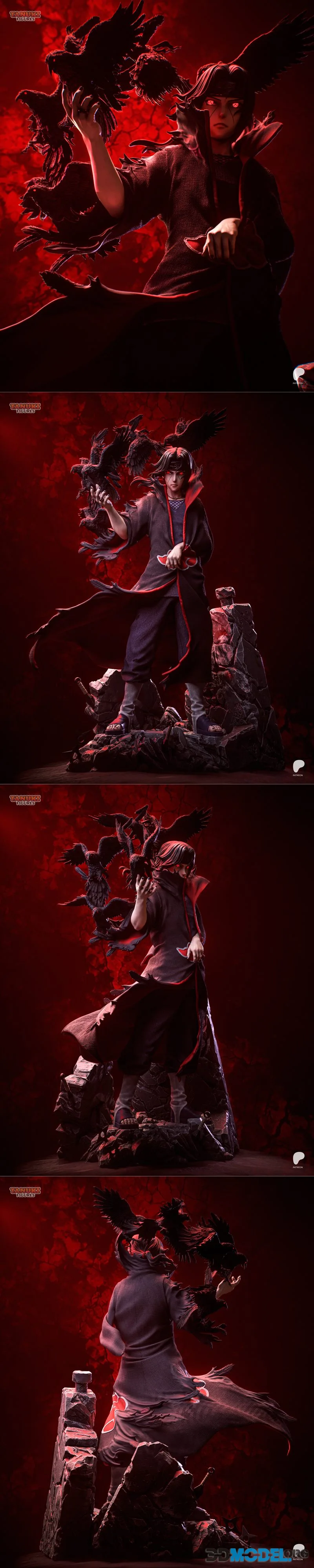 Tanuki Figures - Itachi Statue and Bust – Printable