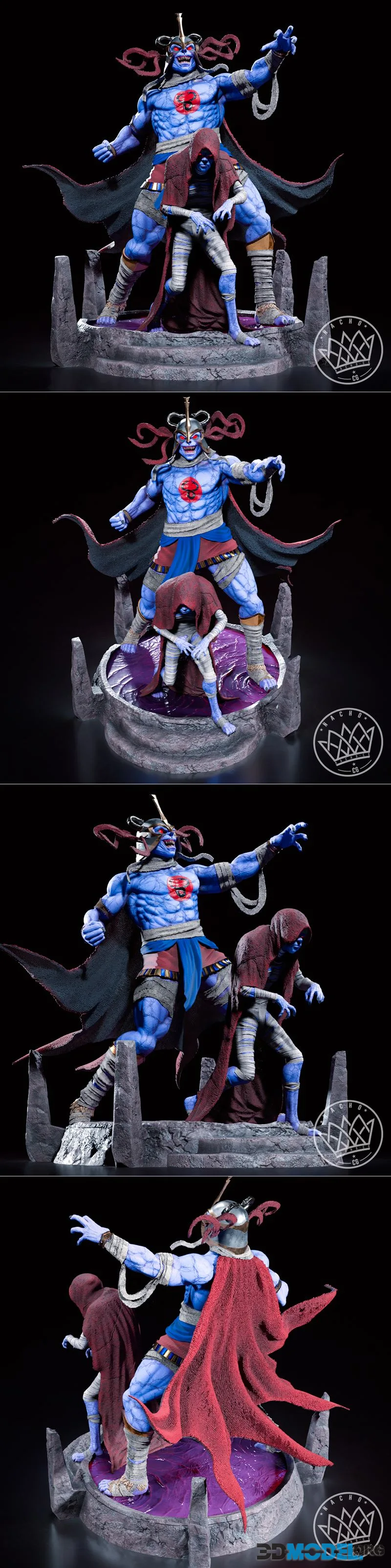 Nacho CG - Fan Art - Mumm-ra from Thundercats Statue – Printable