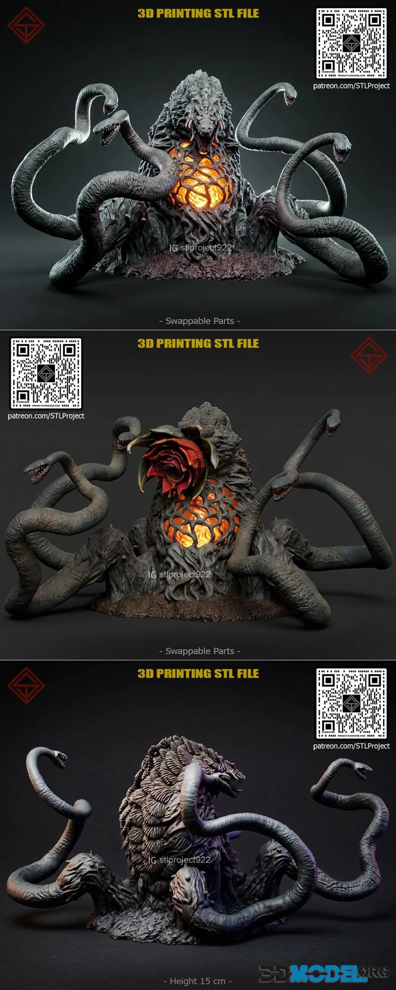 STL Project - Biollante – Printable