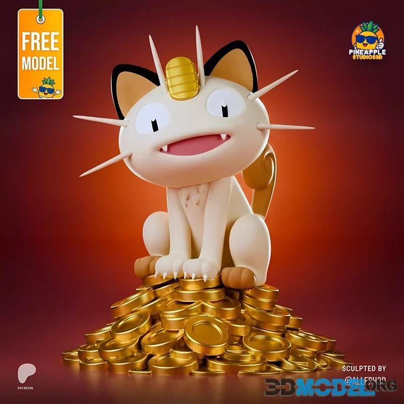 Lucky Meowth – Printable