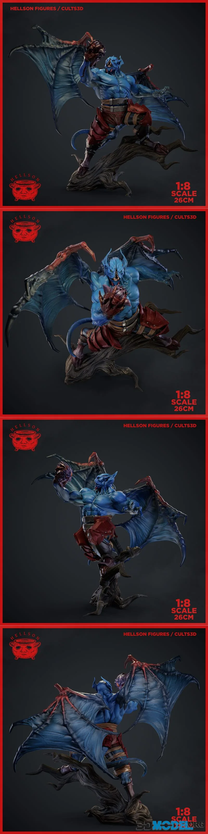 Hellson Figures - Dota 2 Night Stalker Figure – Printable