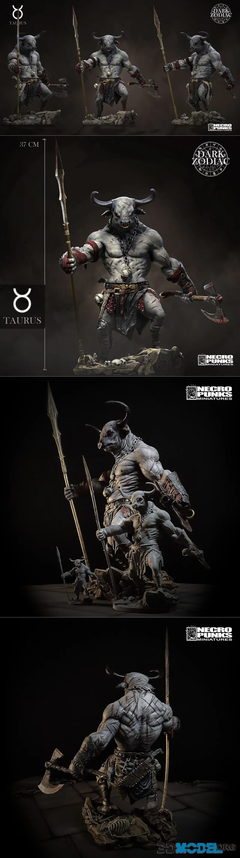 Necropunks Miniatures - Taurus – Printable