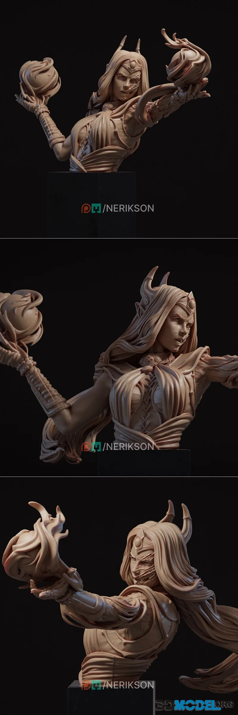 Nerikson - Price of Magic Bust – Printable