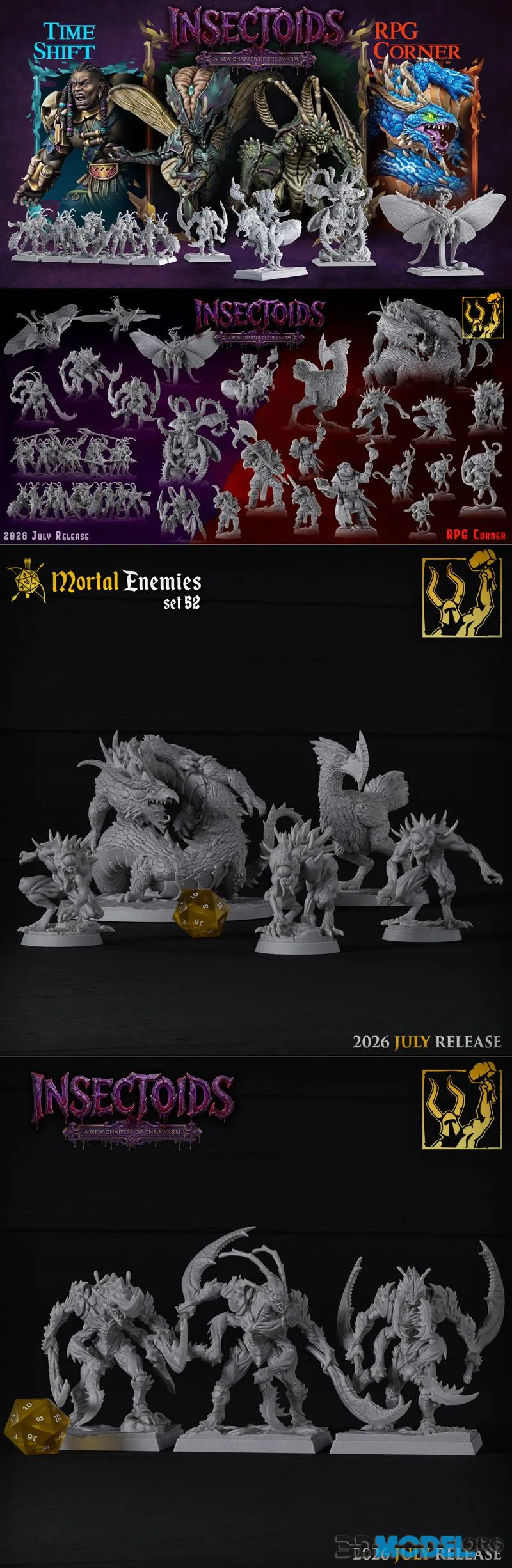 Titan Forge Miniatures - Insectoids July 2026 – Printable
