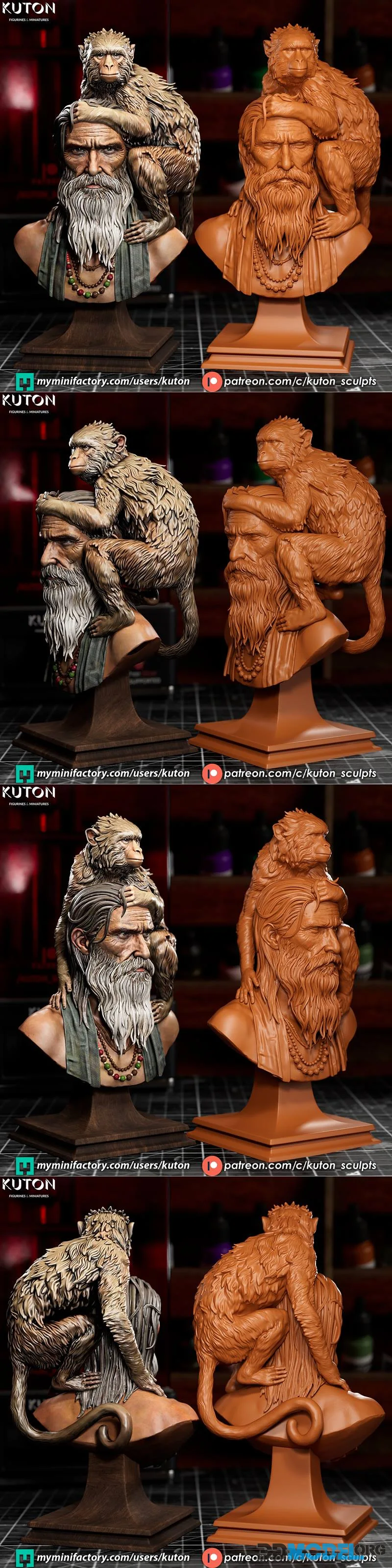 Kuton Figurines - Girish And Bandar – Printable