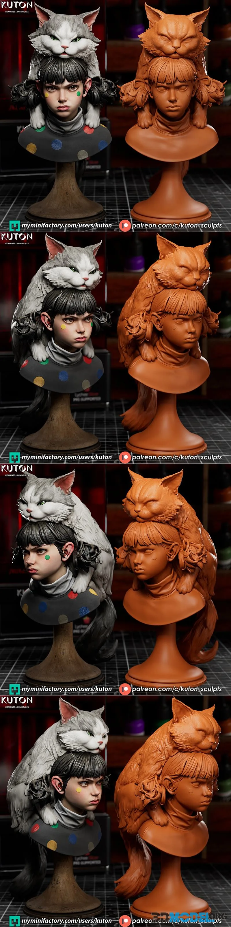 Kuton Figurines - Moki and Wasabi – Printable
