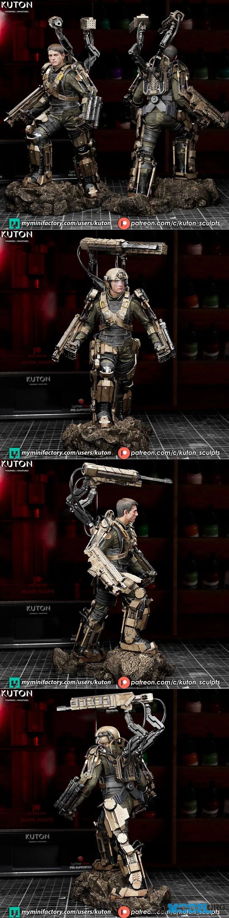 Kuton Figurines - William Cage – Printable