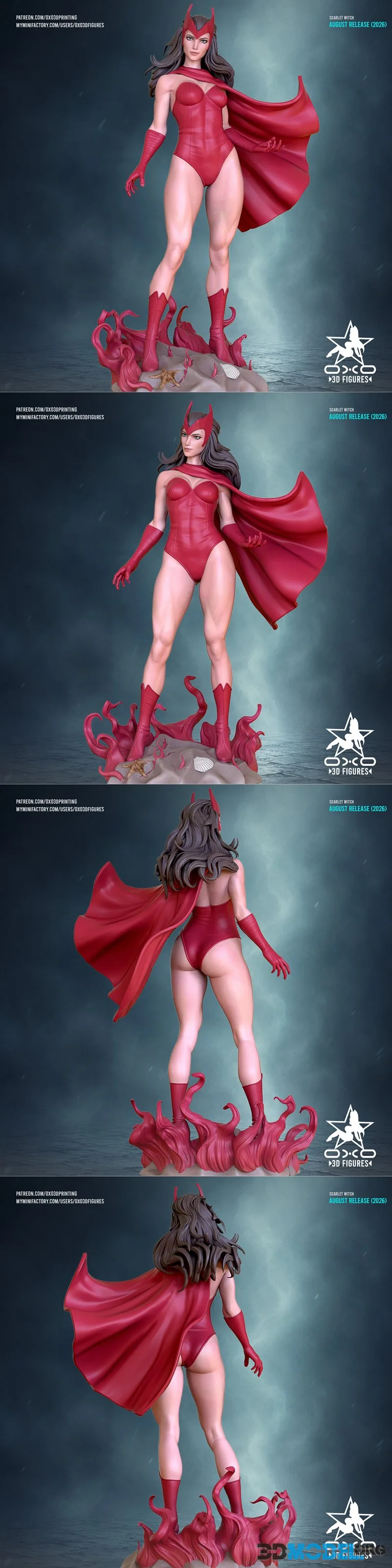 OXO3D Figures - Scarlet Witch – Printable