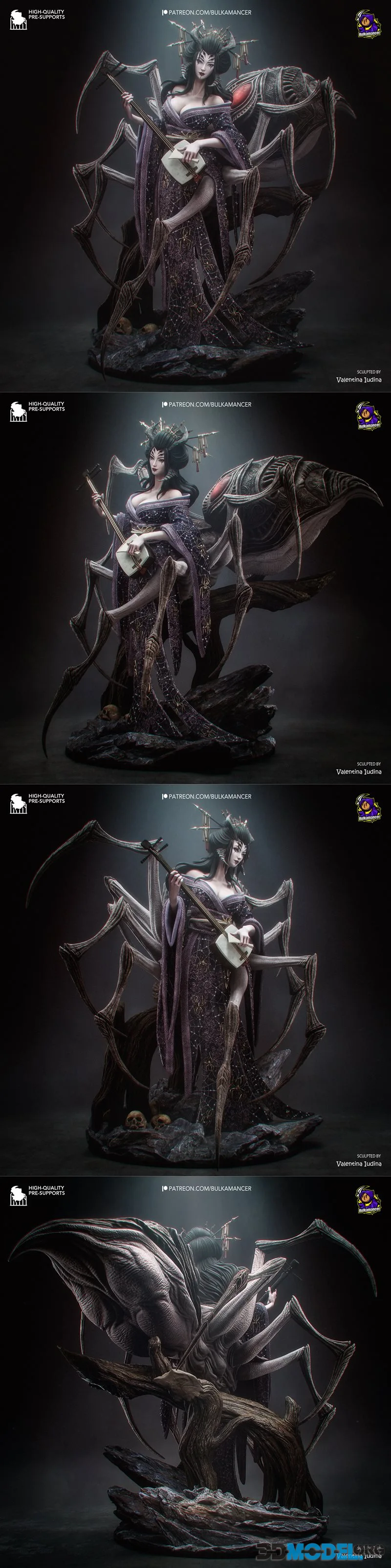 Bulkamancer Sculpts - Jorogumo - Yokai Collection – Printable