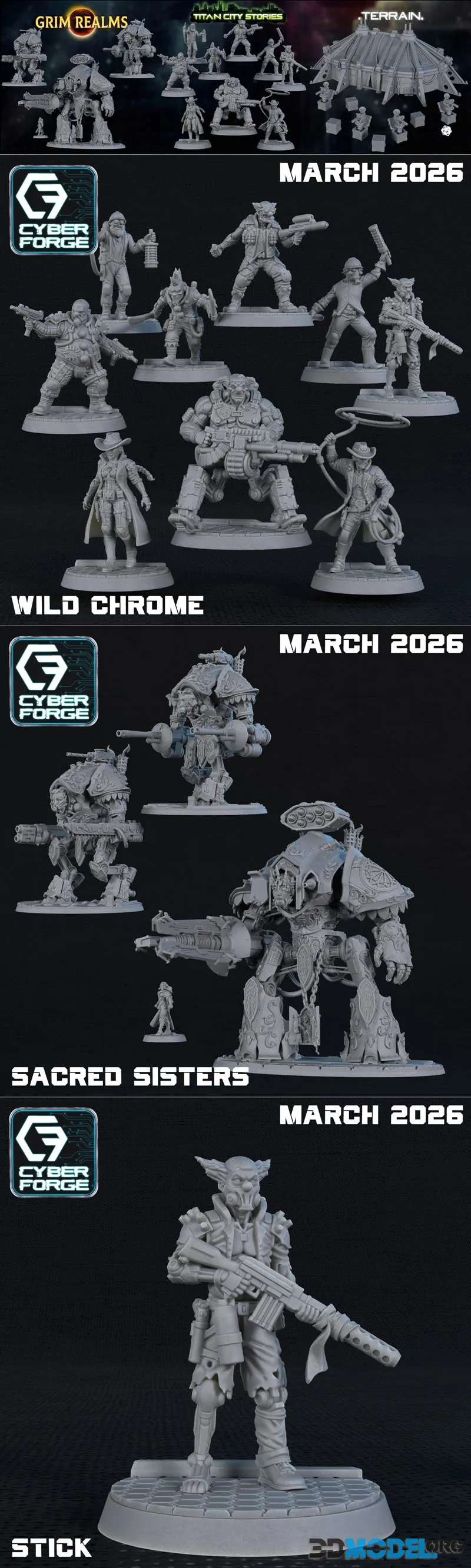 Cyber Forge Miniatures May 2026 – Printable