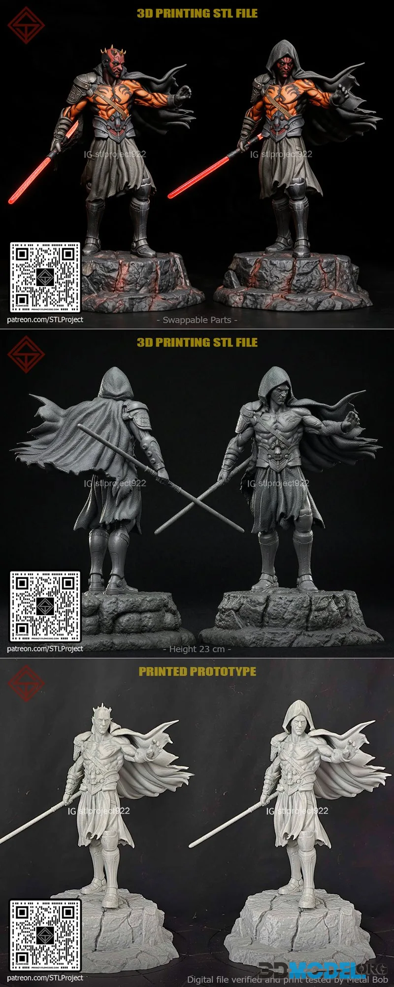 STL Project - Darth Maul – Printable
